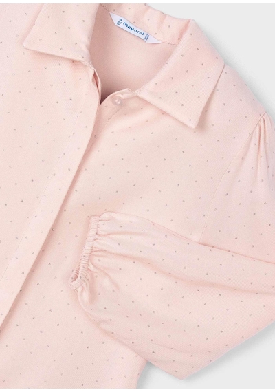 Mayoral Kız Çocuk Puantiyeli Bluz Pembe