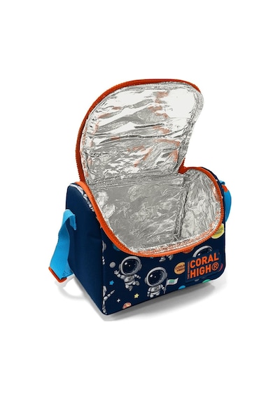 Coral High Kids Lacivert Mavi Astronot Desenli Thermo Beslenme Çantası 11867