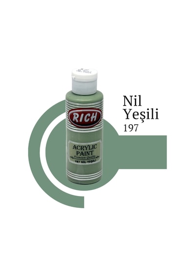 Rich Master Akrilik Boya 120 Cc. 197 Nil Yeşili
