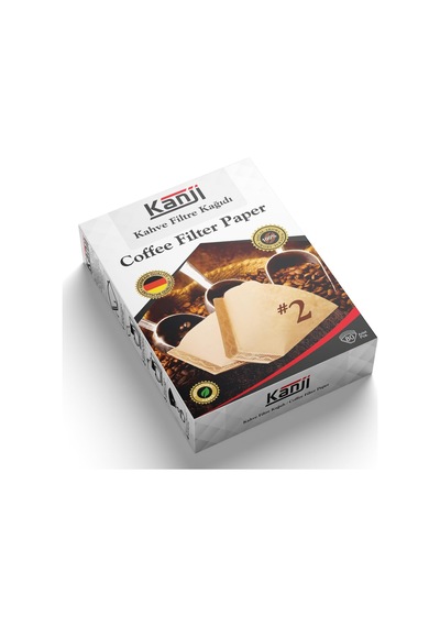 Kahve Filtre Kağıdı 80'li Ebat : 1x2 No : 2 Coffee Filter Paper Kahverengi. Ağartılmamış. Doğal Kağıt Al Diğer