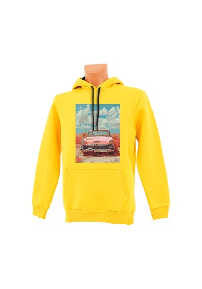Rustic Ride Baskılı Sweatshirt Kırmızı