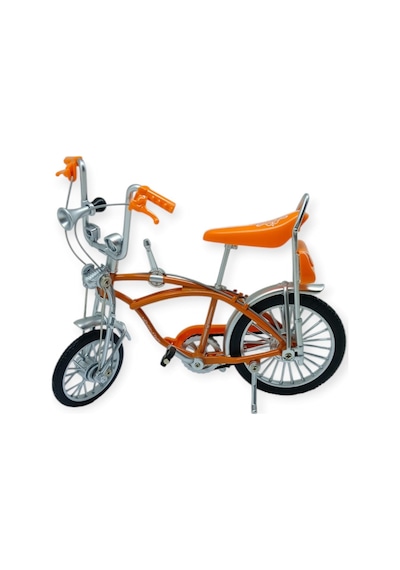 Model Araçlar -1:10 Metal Retro Pinokyo Bisiklet - Die -cast 17 Cm - Turuncu