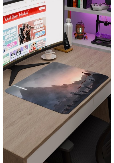 Journey Kaymaz Dikişli Kauçuk Oyuncu Mousepad V5 - 48x40 Xl Gaming Mouse Pad Fare Altlığı