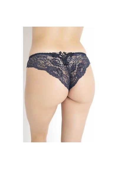 Mtm My The Mall G-box 927 Kadın Dantelli Brazilian Bikini Lacivert