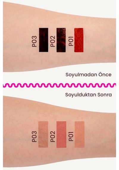 Pop Beauty Soyulabilir Dudak Kalemi Peel-off Lip Tattoo P03 Kahverengi