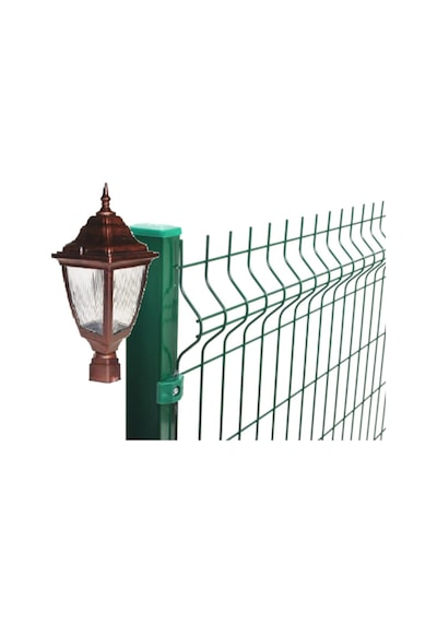 Panel Çim Çit Kare Tabanlı Kare Direk Üstü Bahçe Armatürü (486565617)