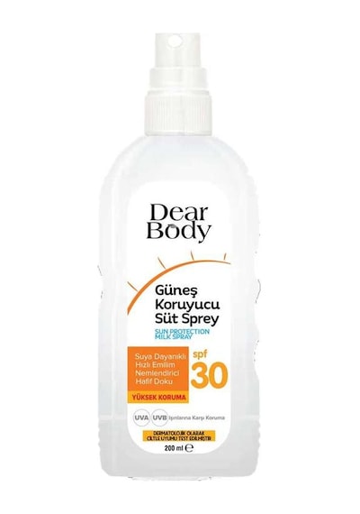 Dear Body Güneş Kuruyucu Süt Sprey SPF30 200 ML