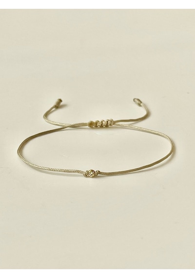 14 Ayar Dorika Toplu Rengarenk Altın Bileklik Gold Bracelet İpli Altın Bileklik Haki