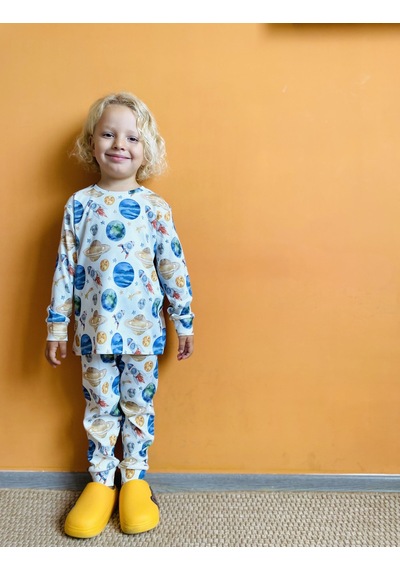 Mayoral Pueril Çocuk Fitilli Pijama Takımı - Pueril - Krem - 2 Yaş - 9999-krem-2 Yaş
