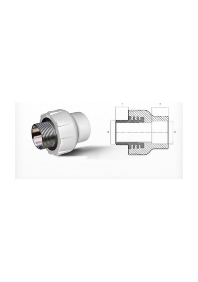 Ege Yıldız Pprc 50X1 1/2 Erkek Adaptör Gri (138101695)
