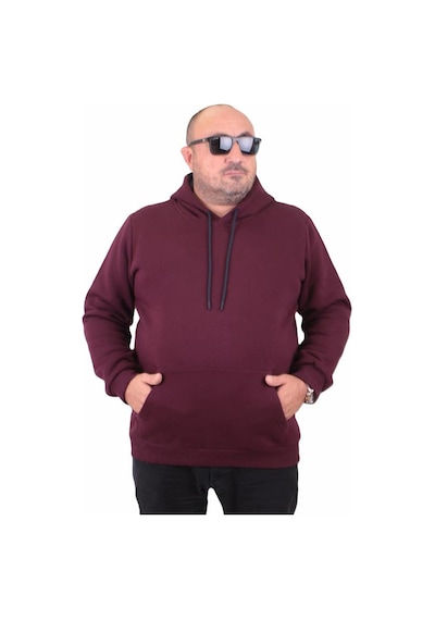 Starbattal Büyük Beden Erkek Basic Sweat Kapüşonlu 11700 Murdum Murdum