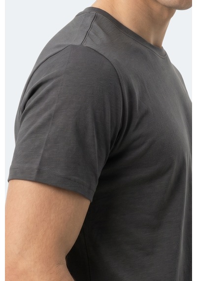 Slazenger Keanu Erkek Koyu Gri Tişört