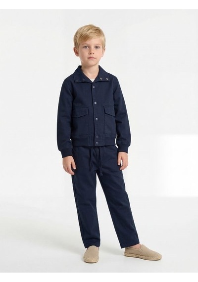 Zekids Erkek Çocuk Tasarım Pantolon-17166 Lacivert