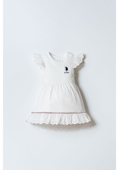 U.s. Polo Assn. Kız Bebek Beyaz Elbise 5274-50082 Beyaz