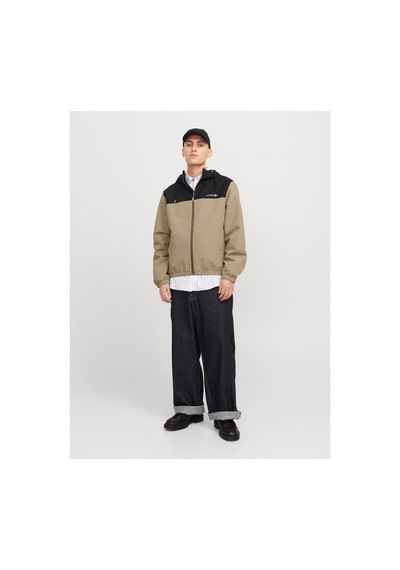 Jack & Jones Jack&jones 12268598 Jjelegacy Lıght Jacket Hood Erkek Spor Ceket Kahverengi Coriander