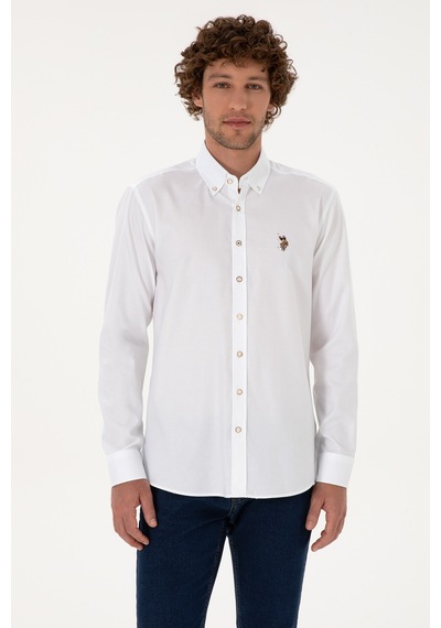 U.s. Polo Assn. Erkek Beyaz Gömlek Basic 50307676-vr013 Beyaz U.s. Polo Assn. Erkek Beyaz Gömlek Basic 50307676-vr013 Beyaz