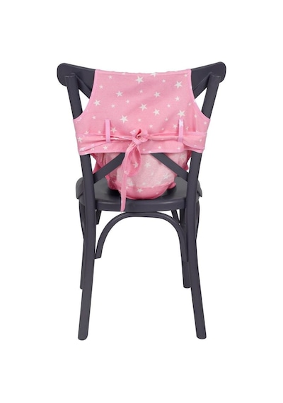 Sevi Bebe Kumaş Mama Sandalyesi Art-152 Pembe Yıldız Çok Renkli