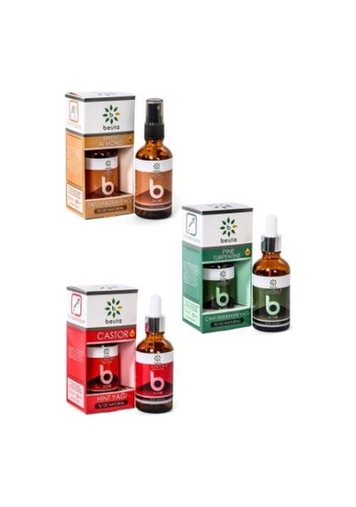 Beuta Tatlı Badem Yağı 50 ML + Çam Terebentin Yağı 50 ML + Hint Yağı 50 ML