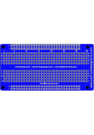Delikli Plaket Çift Katman Delikli Pertinaks Prototip Pcb