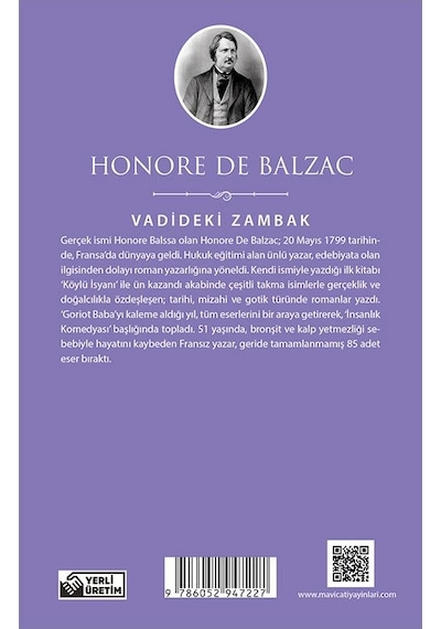 Vadideki Zambak - Honore De Balzac - Maviçatı (dünya Klasikleri)