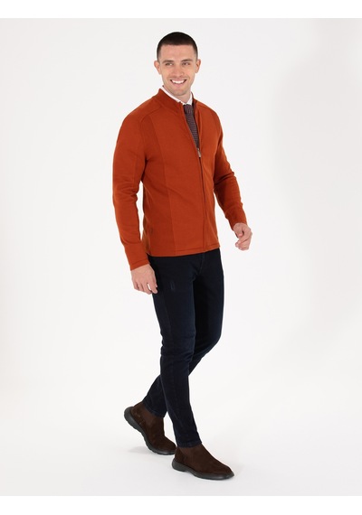 Pierre Cardin Erkek Bakır Hırka Triko 50263239-vr182 Bakır Çok Renkli