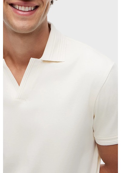 Tommy Hilfiger Erkek Polo Yaka T Shirt Mw0mw42745 Z00 Açık Bej