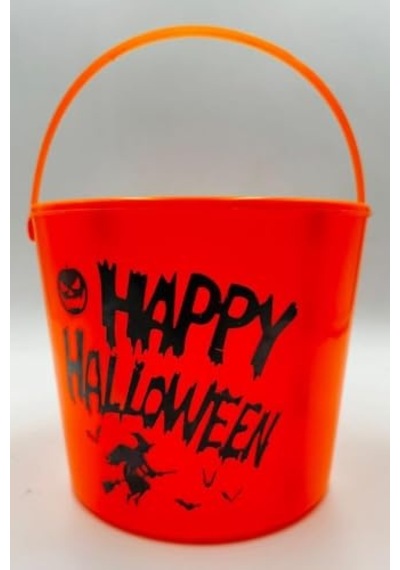 Halloween Işıklı Gövdeli Şeker Kovası Bal Kabağı Turuncu Diğer