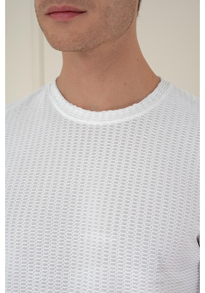 Efor Ts 891 Slim Fit Beyaz Spor T-shirt Beyaz