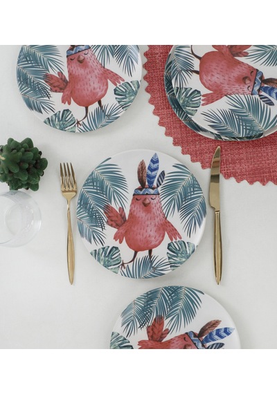 Keramika Baykuş Pasta Tabağı 20 Cm 6 Adet - 17718