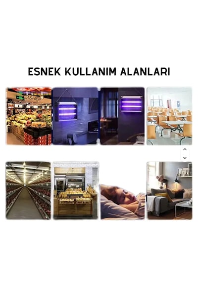 20w Elektrikli Uv Lamba Sinek Kovucu Sessiz İç Ve Dış Mekan Kullanımına Uygun 10w+10w Auhma