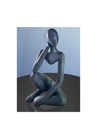 Eselya3d Düşünen Modern Figür,biblo,heykel-20cm