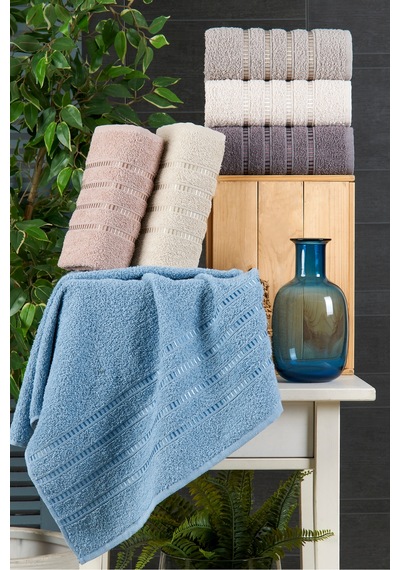 Eponj Home 6lı El Havlu Seti 50x85 You Lila-krem-mor-pudra-a.kahve-mavi Lila-krem-mor-pudra-a.kahve-mavi