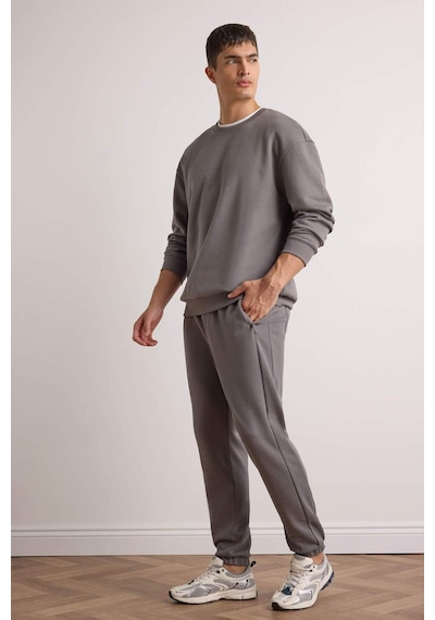 DeFacto Slim Fit Dar Kesim Fermuar Cepli Pike Eşofman Altı D5258AX25SPGR206
