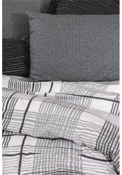 Cotton Box Modern Çift Kişilik Nevresim Takımı Will Antrasit Çok Renkli