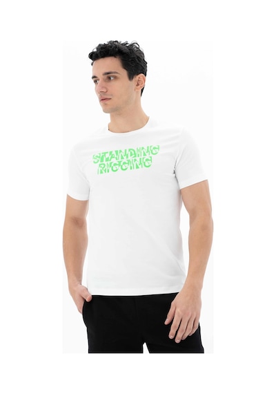 AR-MA Arma Erkek Slim Fit Bisiklet Yaka Tişört Y25344452001 Beyaz