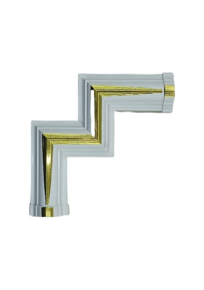 Decogold Saray Tavan Motif M Köşe 4 Cm Dgm-110 Beyaz Altın