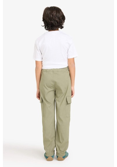 Defacto Erkek Çocuk Kargo Jogger Gabardin Pantolon G6424a826spkh202 Haki-kh202