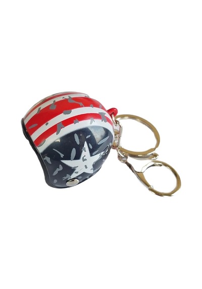Schulzz Ultra Realistik Retro Kask Metal Anahtarlık