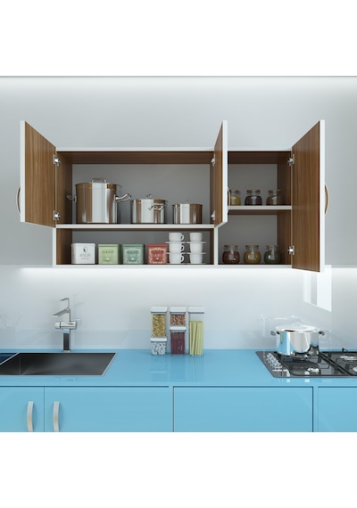 Kenzlife hazır mutfak mirena32 cvz 060*120*32 mutfak banyo dolabı kapaklı raflı
