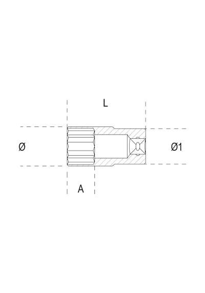 Beta 900 L Uzun Lokma 1/4'' 6 Mm