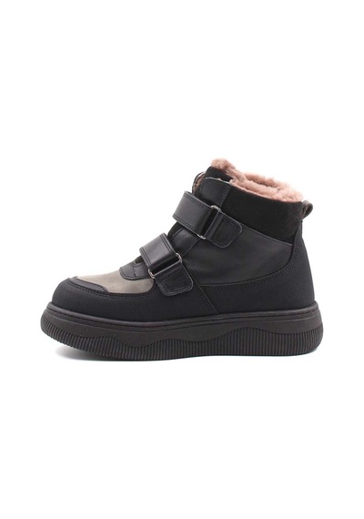 Fast Step Hakiki Deri Kürklü Unisex Çocuk Klasik Bot 157kxa2710 Siyah