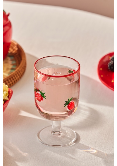 Karaca Strawberry Kadeh 390 ml Kırmızı