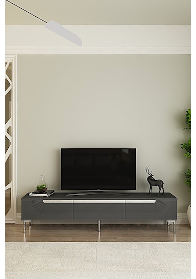 Tsa1805as - Meyra Tsa180 Tv Stand, Tv Sehpası Ve Tv Ünitesi Antrasit-sılver 180cm Tsa1805as - Meyra Tsa180 Tv Stand, Tv Sehpası Ve Tv Ünitesi Antrasit-sılver 180cm