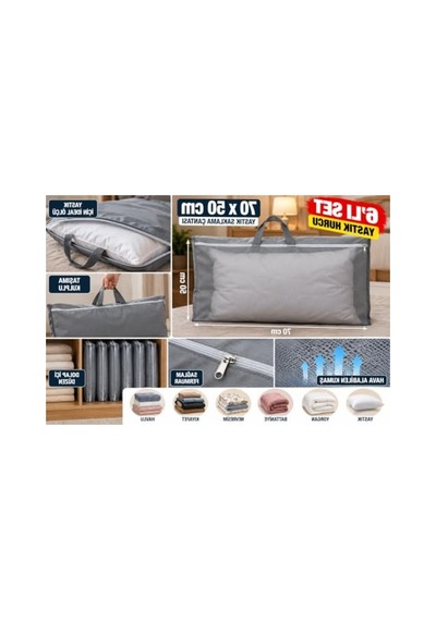Yastık Saklama Çantası, 70x50 Cm Ve Hava Alabilen Kumaş