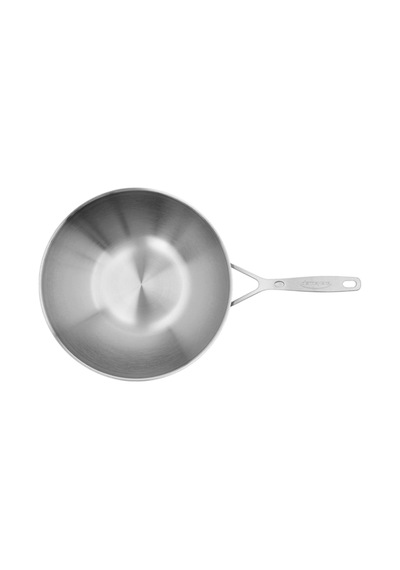 5 Katmanlı 30 Cm Wok Tava, I Ndüksiyon Uyumlu, Silvinox Yüzey Çok Renkli