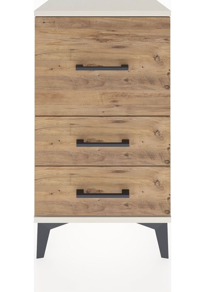 Arges Komodin 3 Çekmeceli 44x30x80 Aytaşı-çam Aytaşı