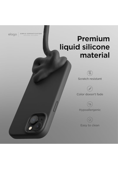 Apple Uyumlu iPhone 15 İle Telefon Kılıfı Kadife Iç Yüzey Soft Tasarım Lansman Kılıf Açık Pembe