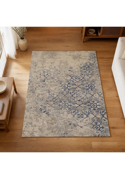 Kartela Halı Vera Halı Kaymaz Taban Makinede Yıkanabilir Halı Gri - 100 X 150 Cm