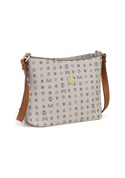 Bilik Deri Monogram Gri/taba Kadın Çapraz Askılı Çanta Nv 1008-mn 001