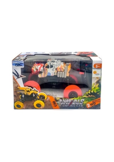 Uzaktan Kumandalı Araba Off-road Canavar Kamyon 1:20 Ölçek Çift Motorlu Süspansiyonlu Rc Turuncu